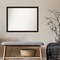 Amanti Art Non-Beveled Wood Wall Mirror, Espresso Brown Frame